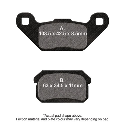 Ebc motorcycle series brake - ebc, r