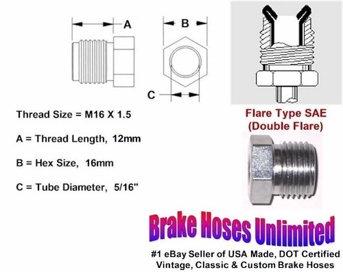 Pack male tube nuts - -,