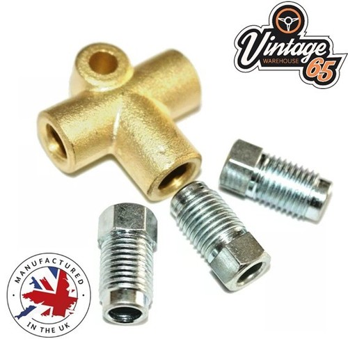 Way brake piece tee with - t,