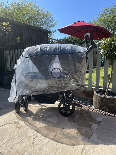Costway black double buggy - black,
