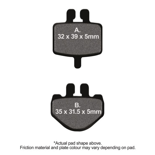 Ebc brake pads - tt, rear