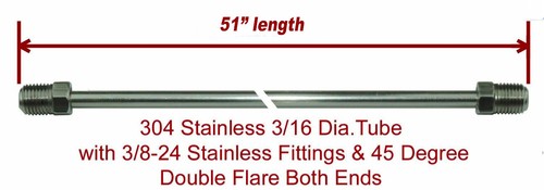 Brake line 51 inch - 3/16",