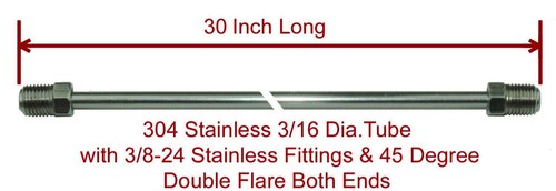 X30 stainless steel - 3/16"x30",